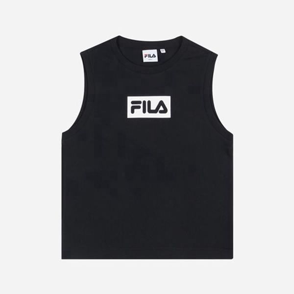 Fila Sleeveless Women's T-Shirts - Black,NZ 256-73269